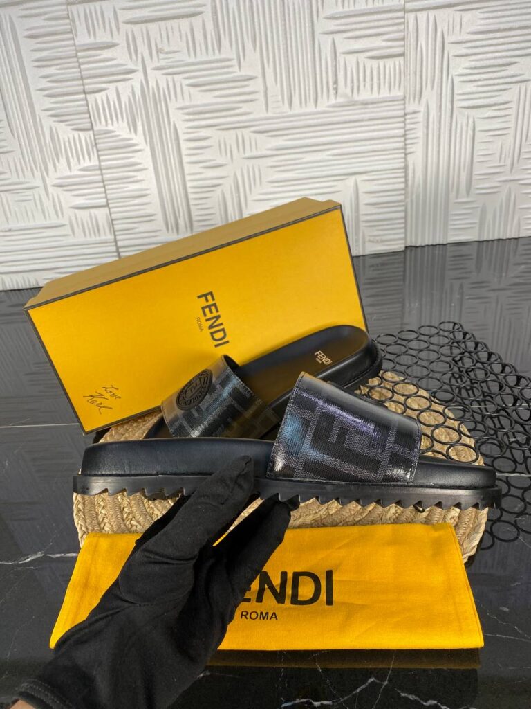 fendi terlik erkek siyah gri hakiki deri ithal