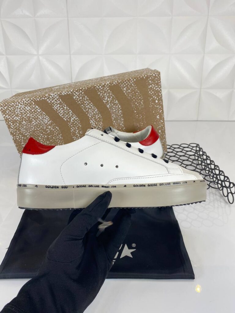 golden goose ayakkabi sneakers erkek beyaz mavi kirmizi ithal
