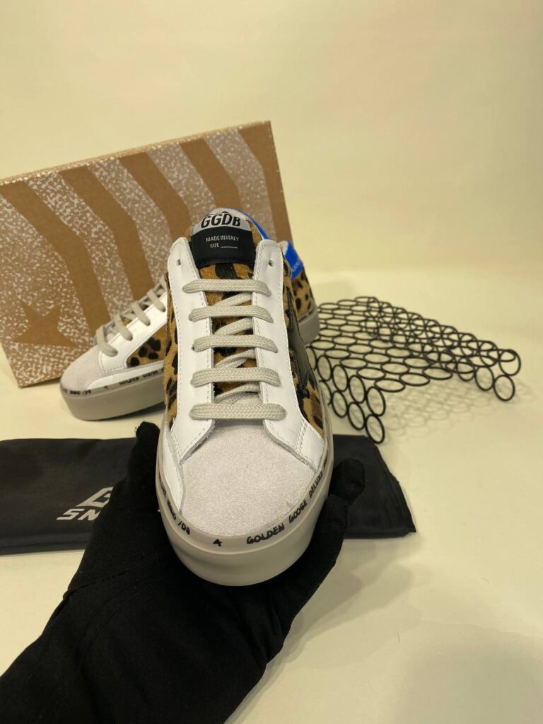 golden goose ayakkabi sneakers leopar ithal