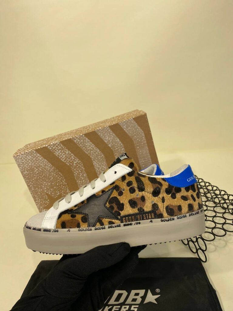 golden goose ayakkabi sneakers leopar ithal