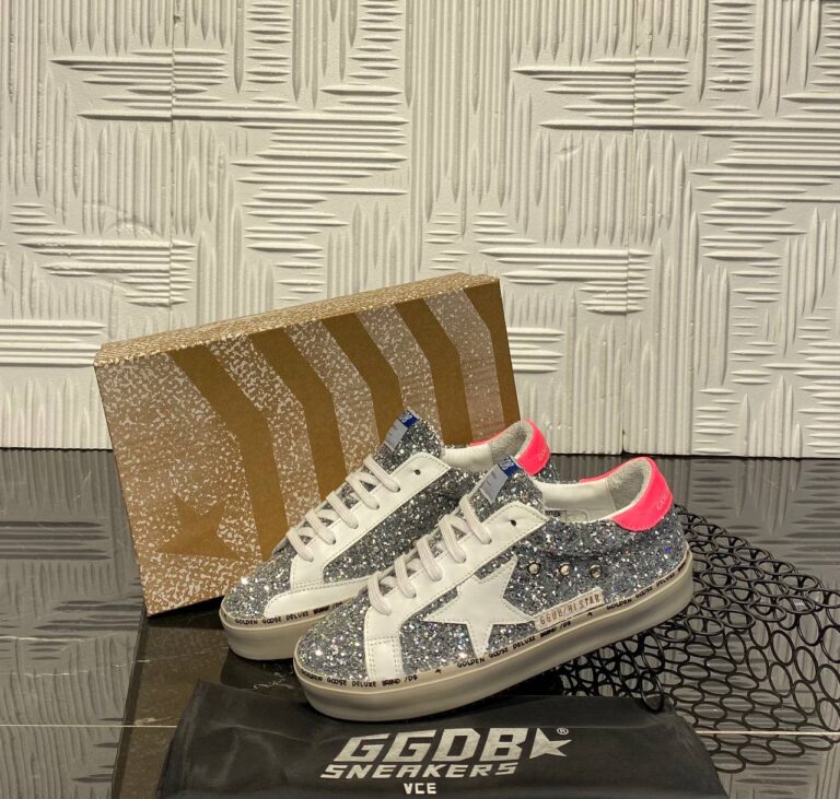 golden goose ayakkabi sneakers silver simli ithal