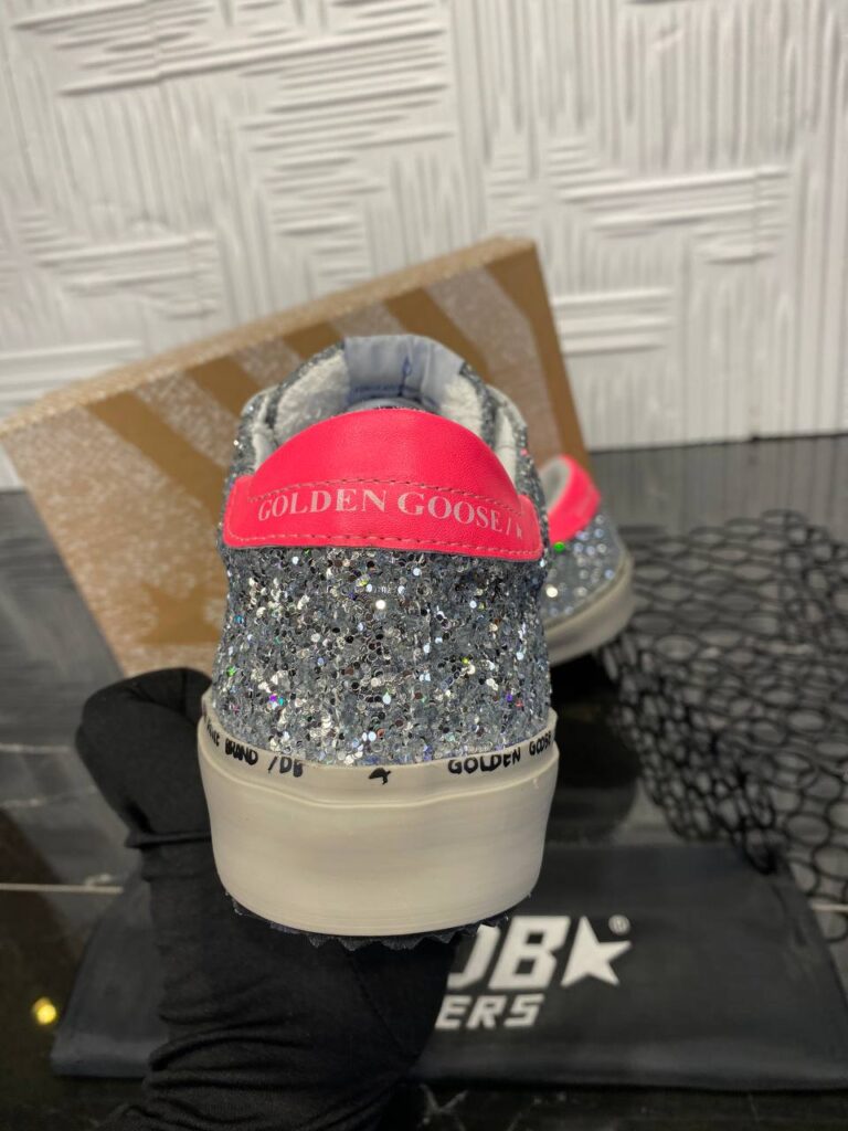 golden goose ayakkabi sneakers silver simli ithal