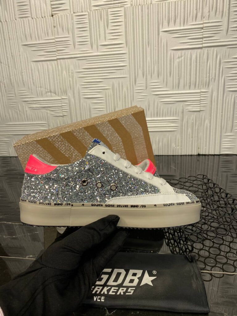 golden goose ayakkabi sneakers silver simli ithal