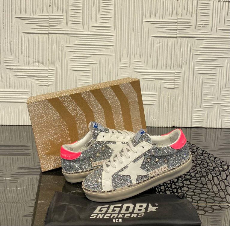 golden goose ayakkabi sneakers silver simli ithal