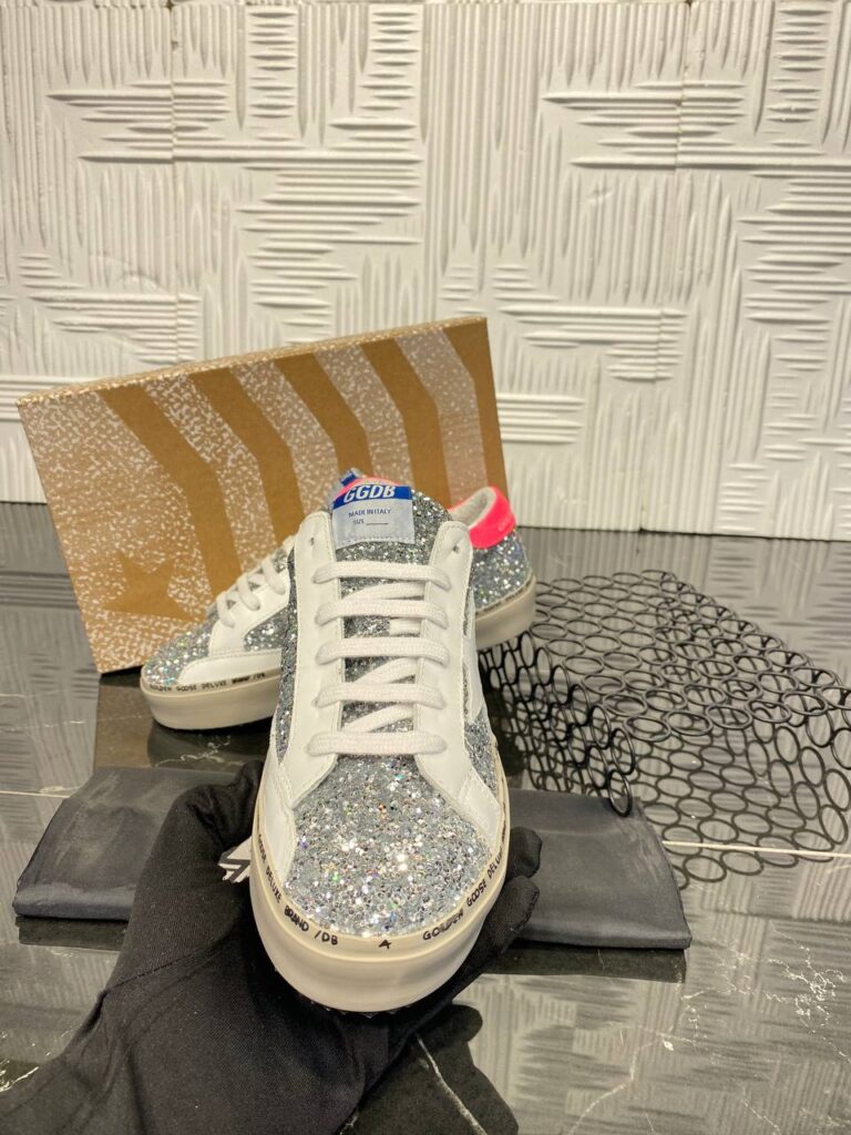 golden goose ayakkabi sneakers silver simli ithal