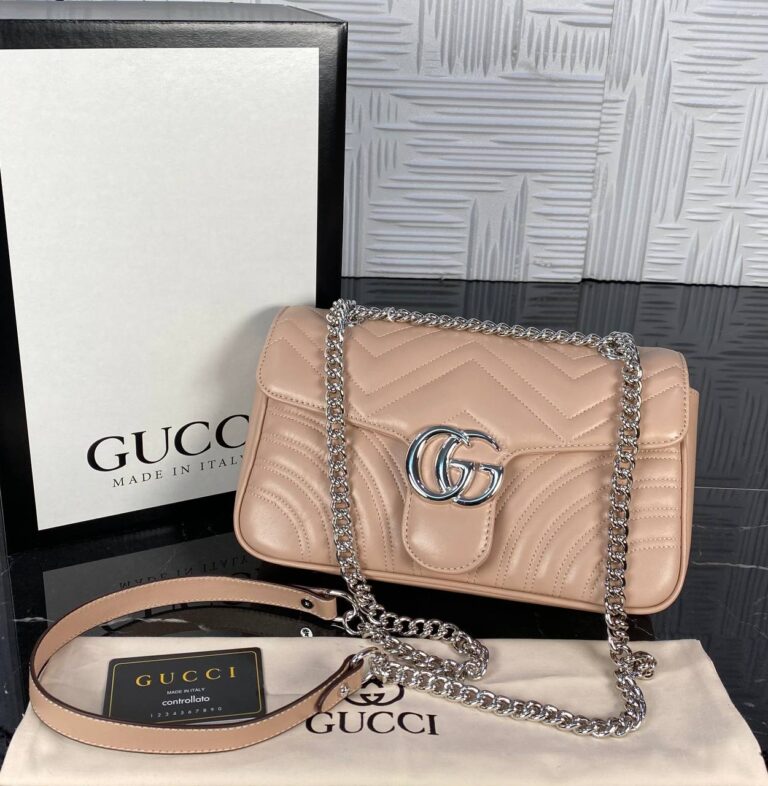 gucci canta marmont pudra silver 25x17 cm ithal