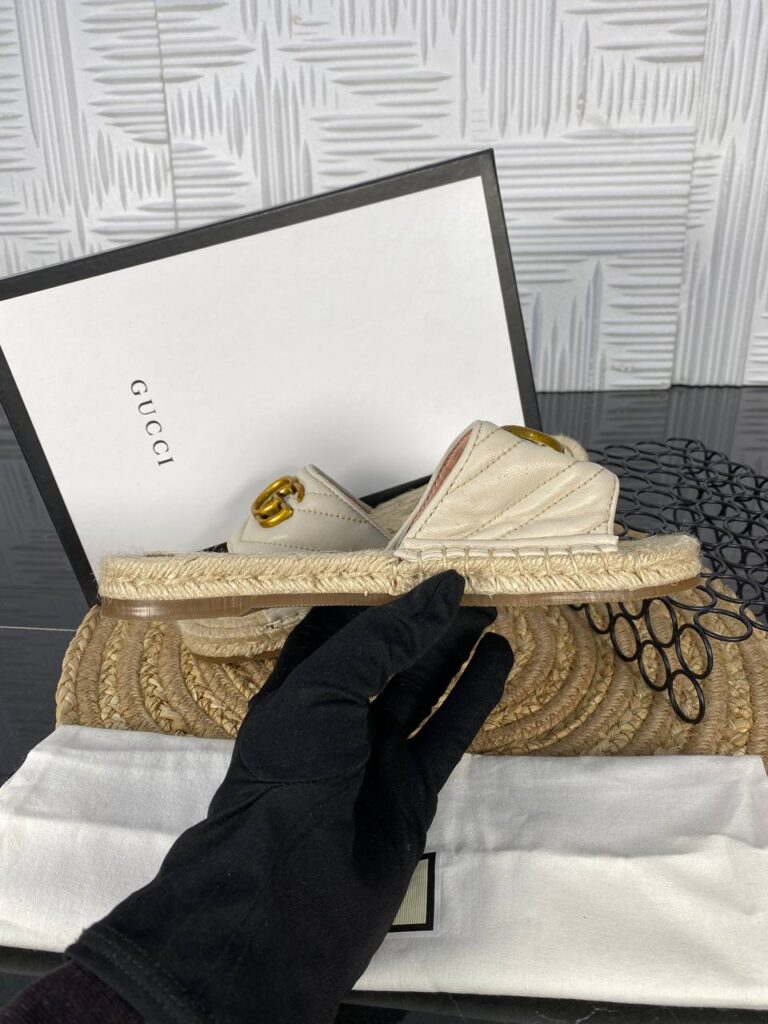 gucci terlik bej hakiki deri ithal