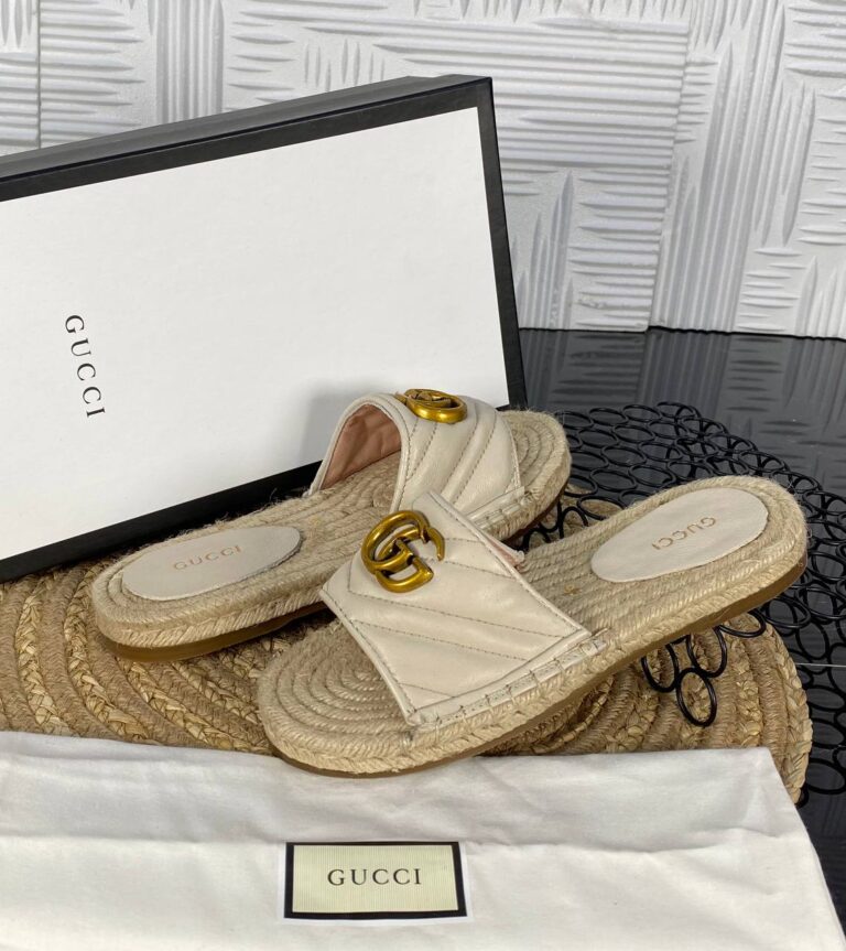 gucci terlik bej hakiki deri ithal