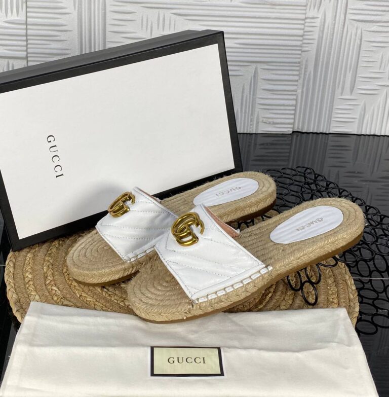 gucci terlik beyaz hakiki deri ithal