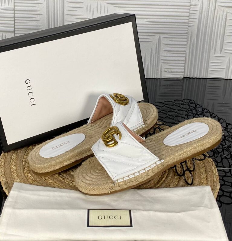 gucci terlik beyaz hakiki deri ithal