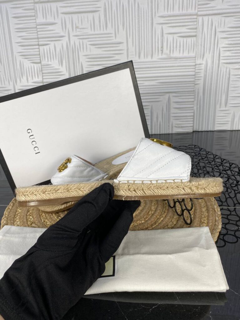 gucci terlik beyaz hakiki deri ithal