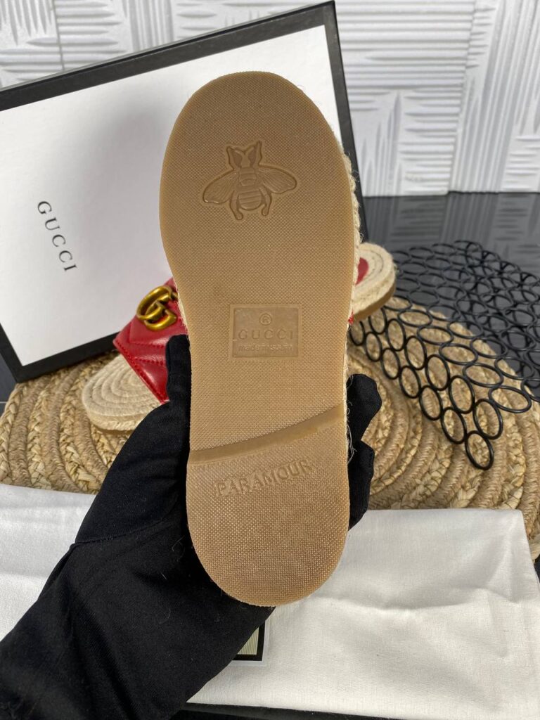 gucci terlik kirmizi hakiki deri ithal