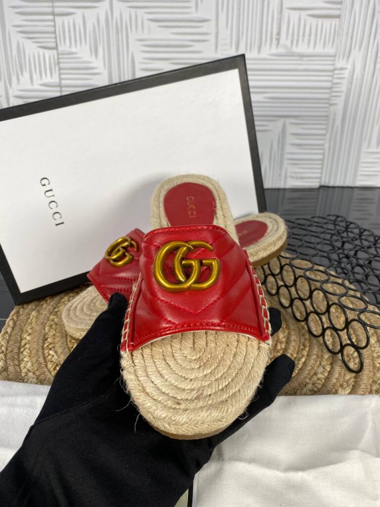 gucci terlik kirmizi hakiki deri ithal