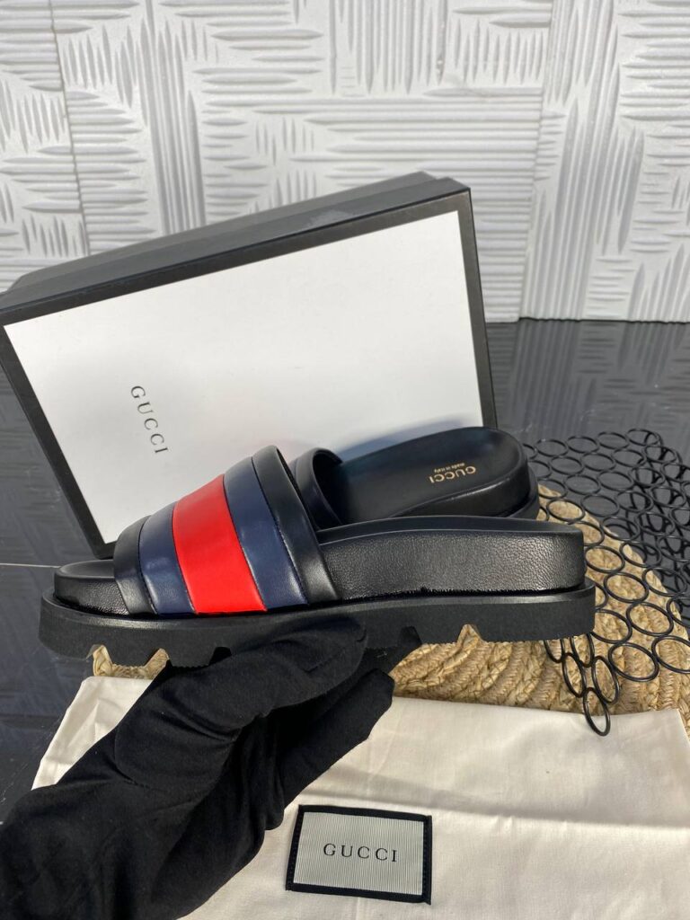 gucci terlik siyah lacivert kirmizi hakiki deri ithal