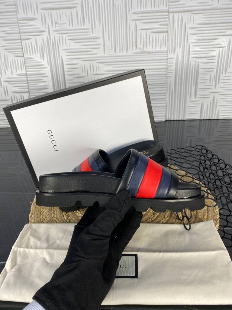 gucci terlik siyah lacivert kirmizi hakiki deri ithal