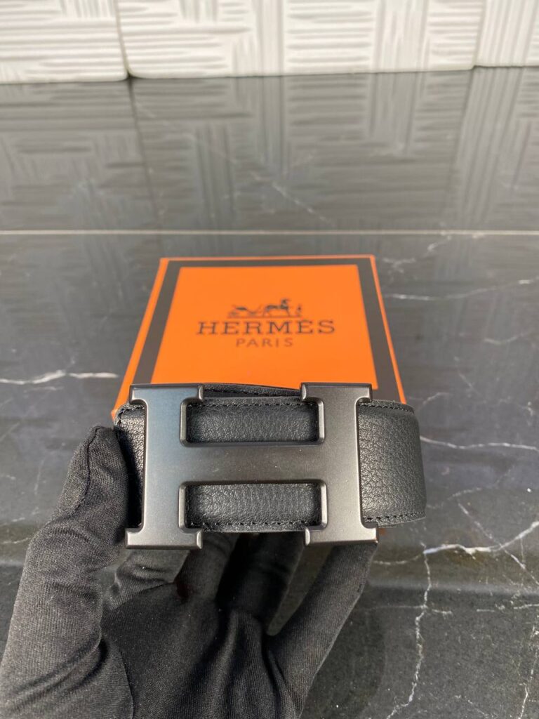 hermes kemer siyah renk siyah toka 4 cm ithal