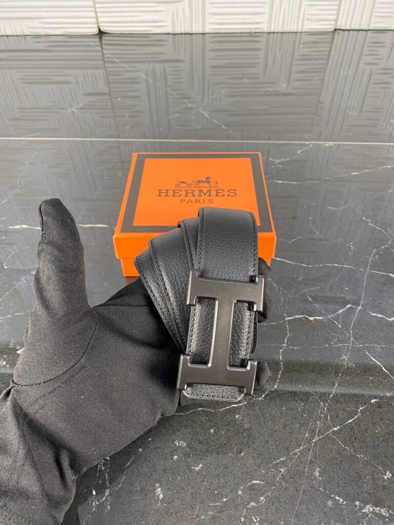 hermes kemer siyah renk siyah toka 4 cm ithal