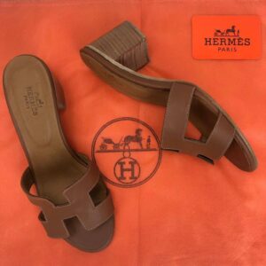 hermes terlik oasis topuklu terlik taba topuk 6 cm