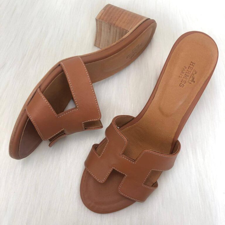 hermes terlik oasis topuklu terlik taba topuk 6 cm