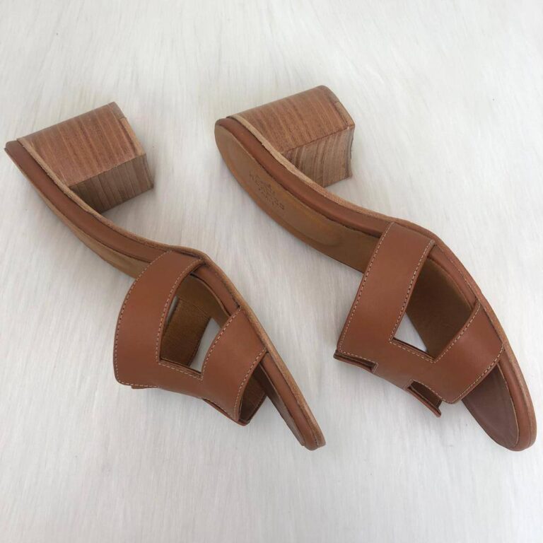 hermes terlik oasis topuklu terlik taba topuk 6 cm