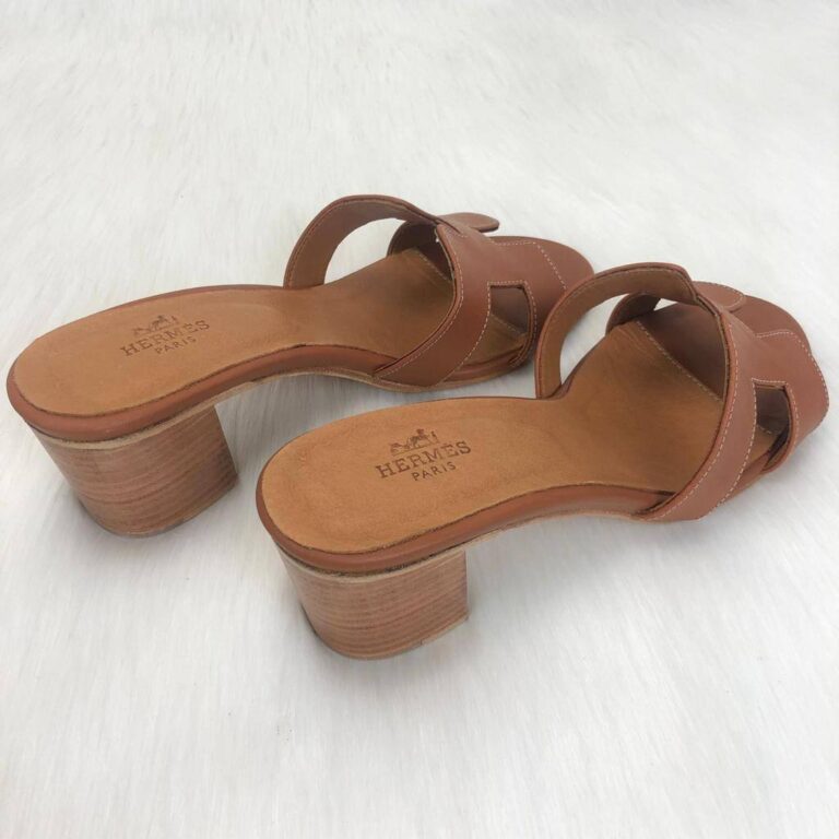 hermes terlik oasis topuklu terlik taba topuk 6 cm