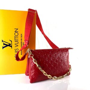 louis vuitton canta coussin mm empreinte kirmizi gold 34x24x12 cm