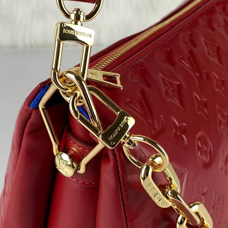 louis vuitton canta coussin mm empreinte kirmizi gold 34x24x12 cm