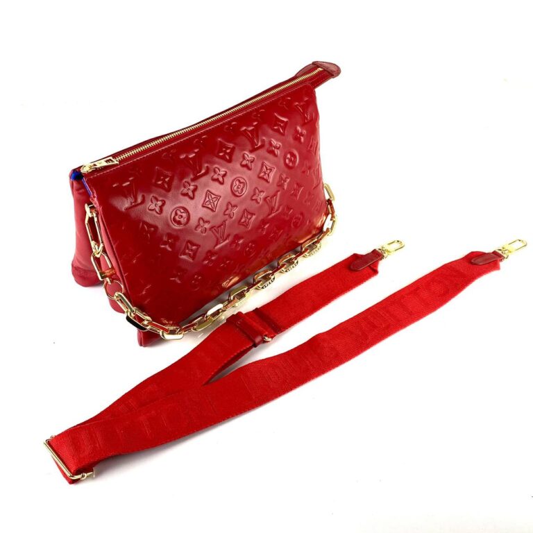 louis vuitton canta coussin mm empreinte kirmizi gold 34x24x12 cm
