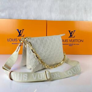 louis vuitton canta coussin mm empreinte krem gold 34x24x12 cm