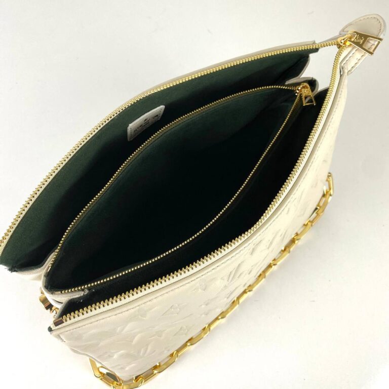 louis vuitton canta coussin mm empreinte krem gold 34x24x12 cm