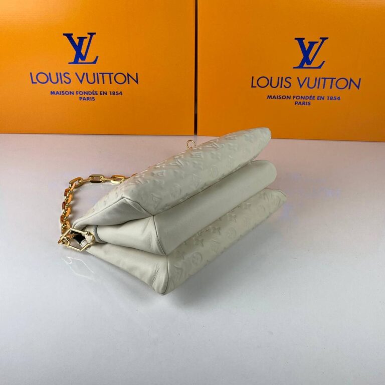 louis vuitton canta coussin mm empreinte krem gold 34x24x12 cm