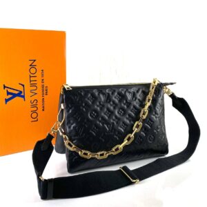 louis vuitton canta coussin mm empreinte siyah gold 34x24x12 cm
