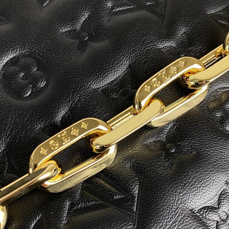 louis vuitton canta coussin mm empreinte siyah gold 34x24x12 cm