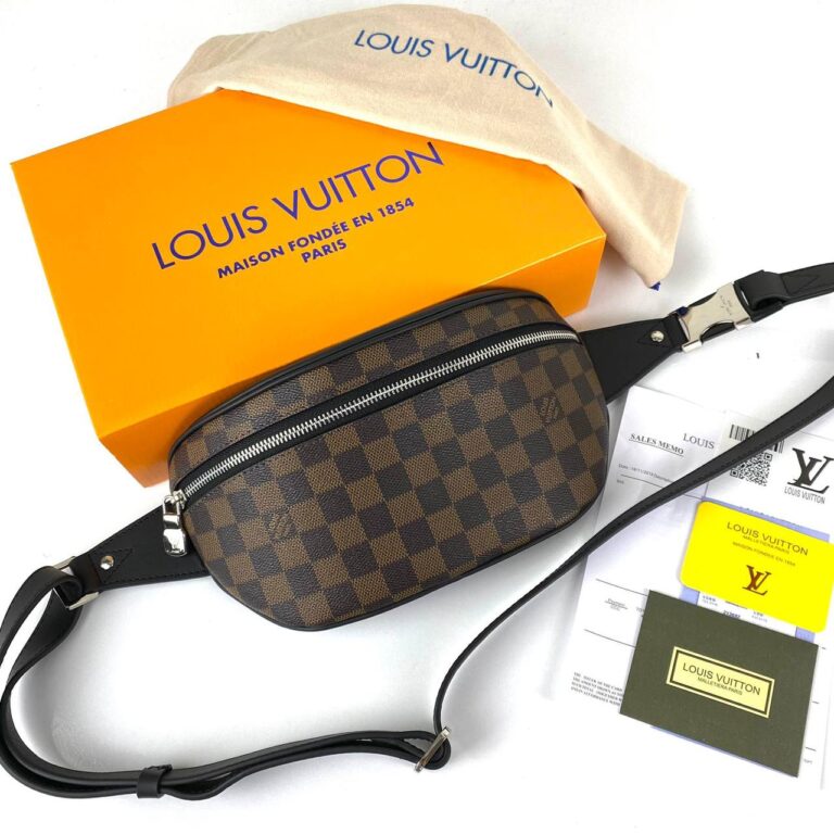 louis vuitton canta erkek campus bumbag bel kahve damier 26x13x7 cm