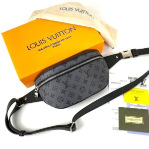 louis vuitton canta erkek campus bumbag bel siyah gri damier 26x13x7 cm