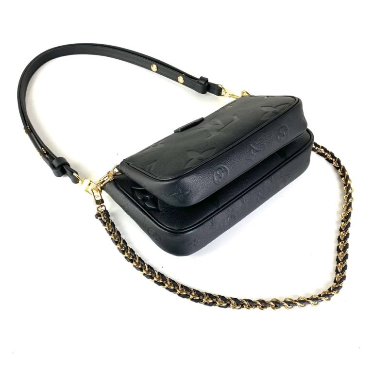 louis vuitton canta multi pochette empriente siyah 25x14 cm orta 20x12 cm