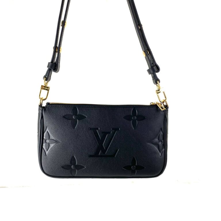 louis vuitton canta multi pochette empriente siyah 25x14 cm orta 20x12 cm