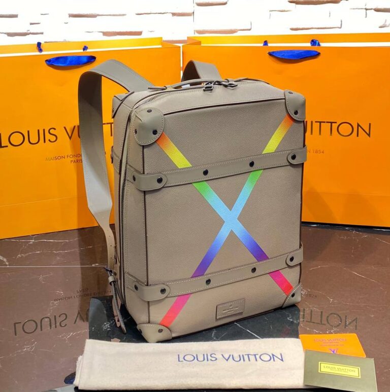 louis vuitton canta soft trunk sirt vizon hakiki deri 28x38 cm