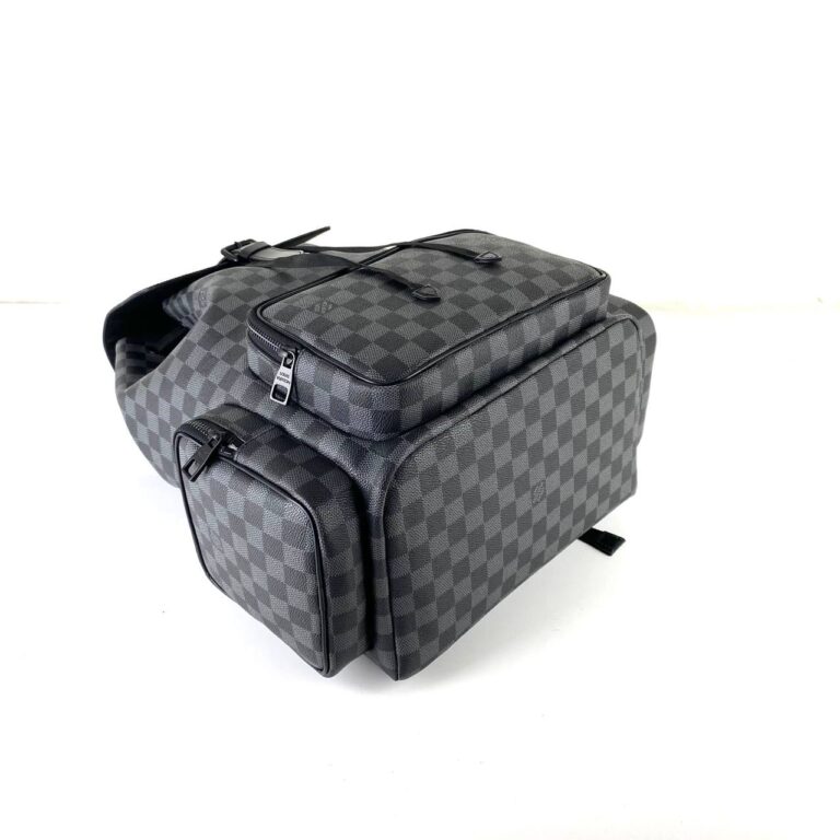 louis vuitton canta trio backpack sirt siyah damier 45x38x25 cm