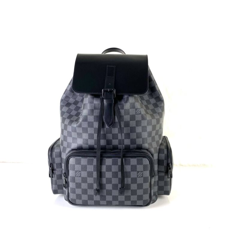 louis vuitton canta trio backpack sirt siyah damier 45x38x25 cm