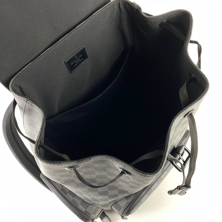 louis vuitton canta trio backpack sirt siyah damier 45x38x25 cm