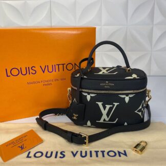 louis vuitton canta vanity pm siyah 19x13 cm ithal