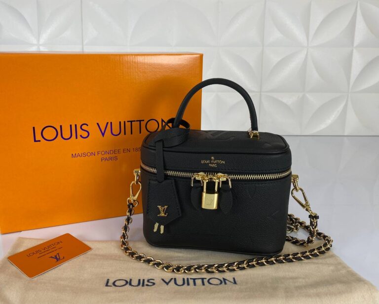 louis vuitton canta vanity pm siyah monogram 19x13 cm