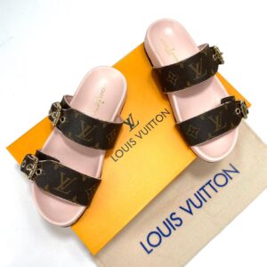 louis vuitton terlik bom dia monogram pembe ic taban ortopedik