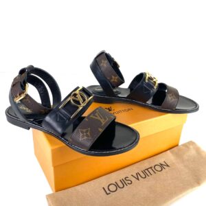 louis vuitton terlik sandalet hakiki deri