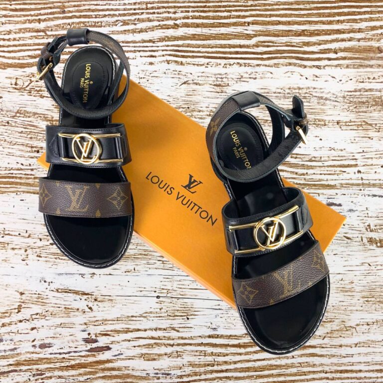 louis vuitton terlik sandalet hakiki deri