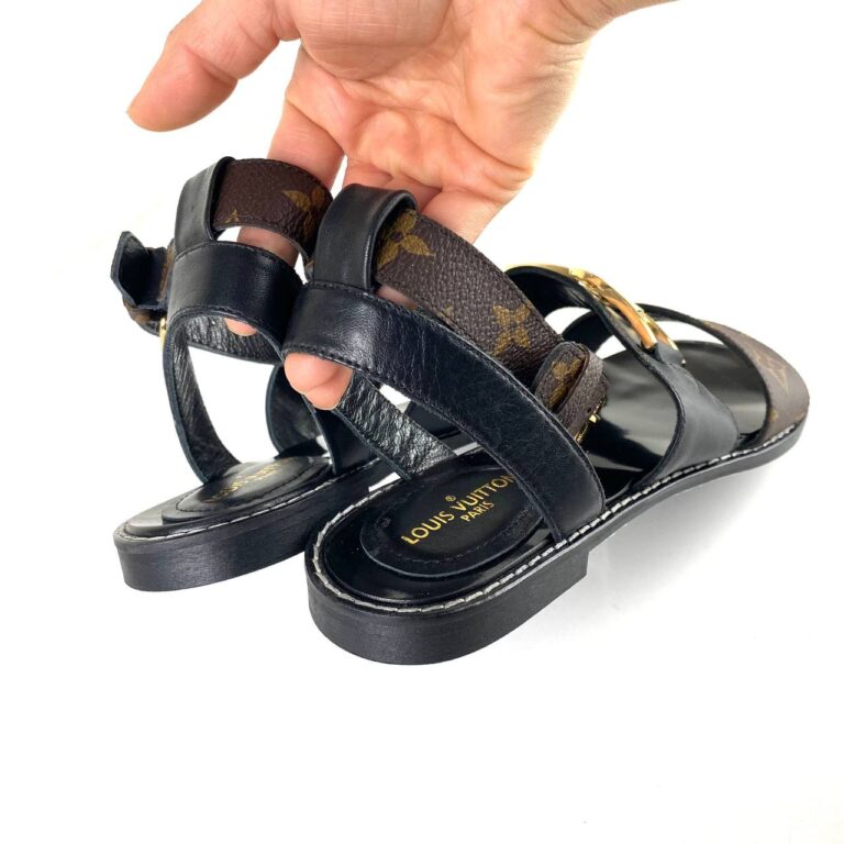 louis vuitton terlik sandalet hakiki deri