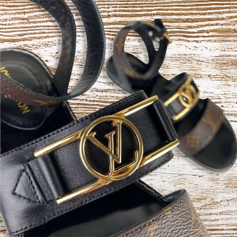 louis vuitton terlik sandalet hakiki deri