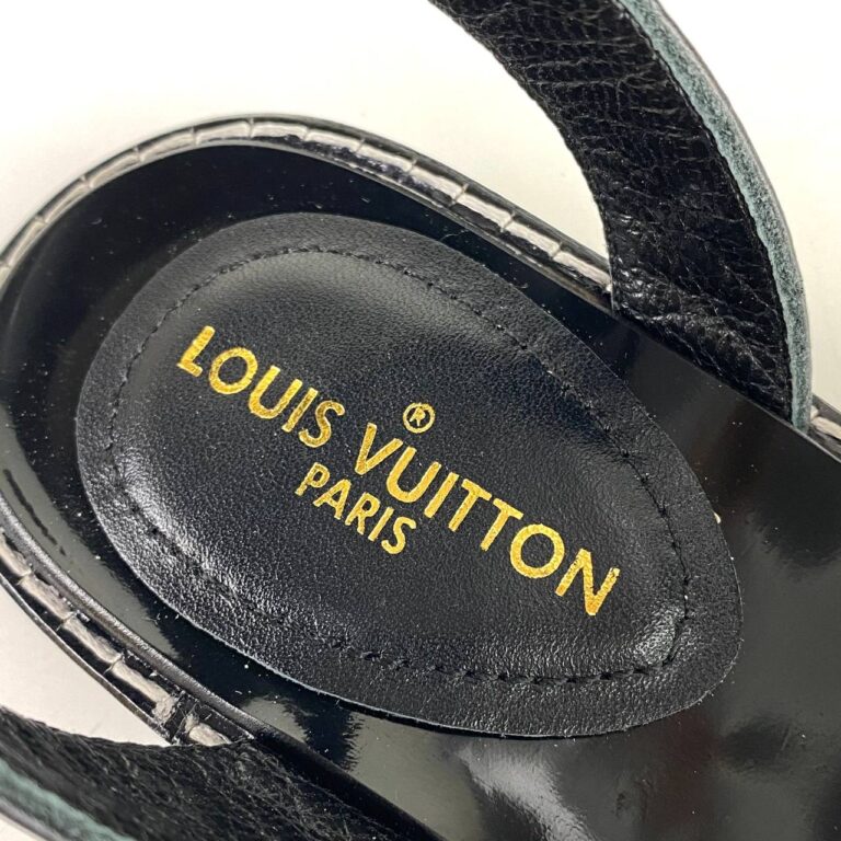 louis vuitton terlik sandalet hakiki deri