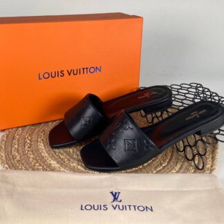 louis vuitton terlik siyah simetrik baski ithal